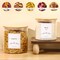 Brown Sugar Container- Cookie Jar (64oz/102oz) Set of 2-Large Glass Jar With Lid- Glass Jars Kitchen Canisters With Airtight Bamboo Lids- Food Storage Containers For Flour Sugar Cereal, Egg